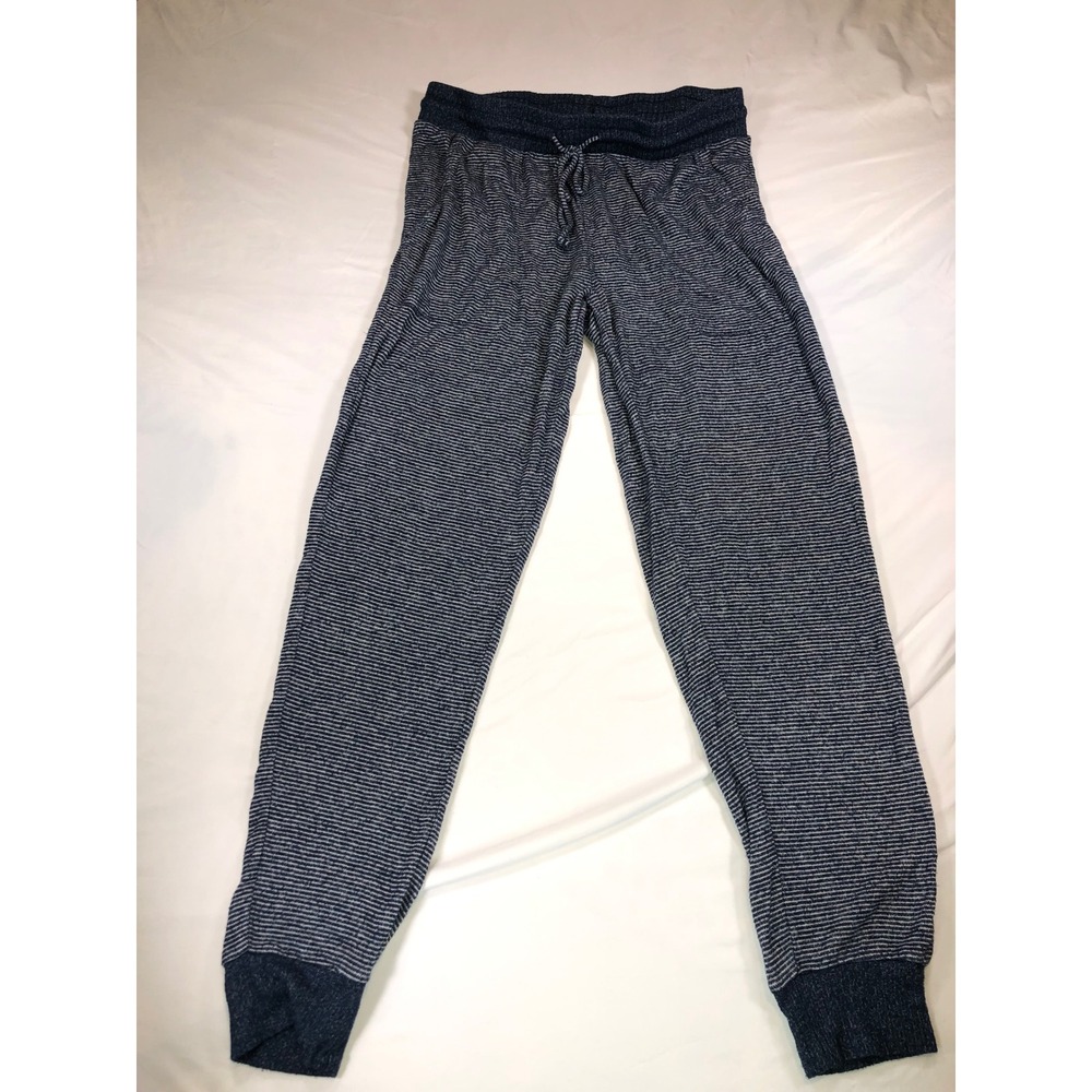 Stars Above Navy White Striped Perfectly‎ Cozy Jogger Pajama Pants Small 00615